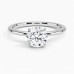 Petite Elodie 1.5mm Solitaire with 1ct Round Certified Natural Diamond