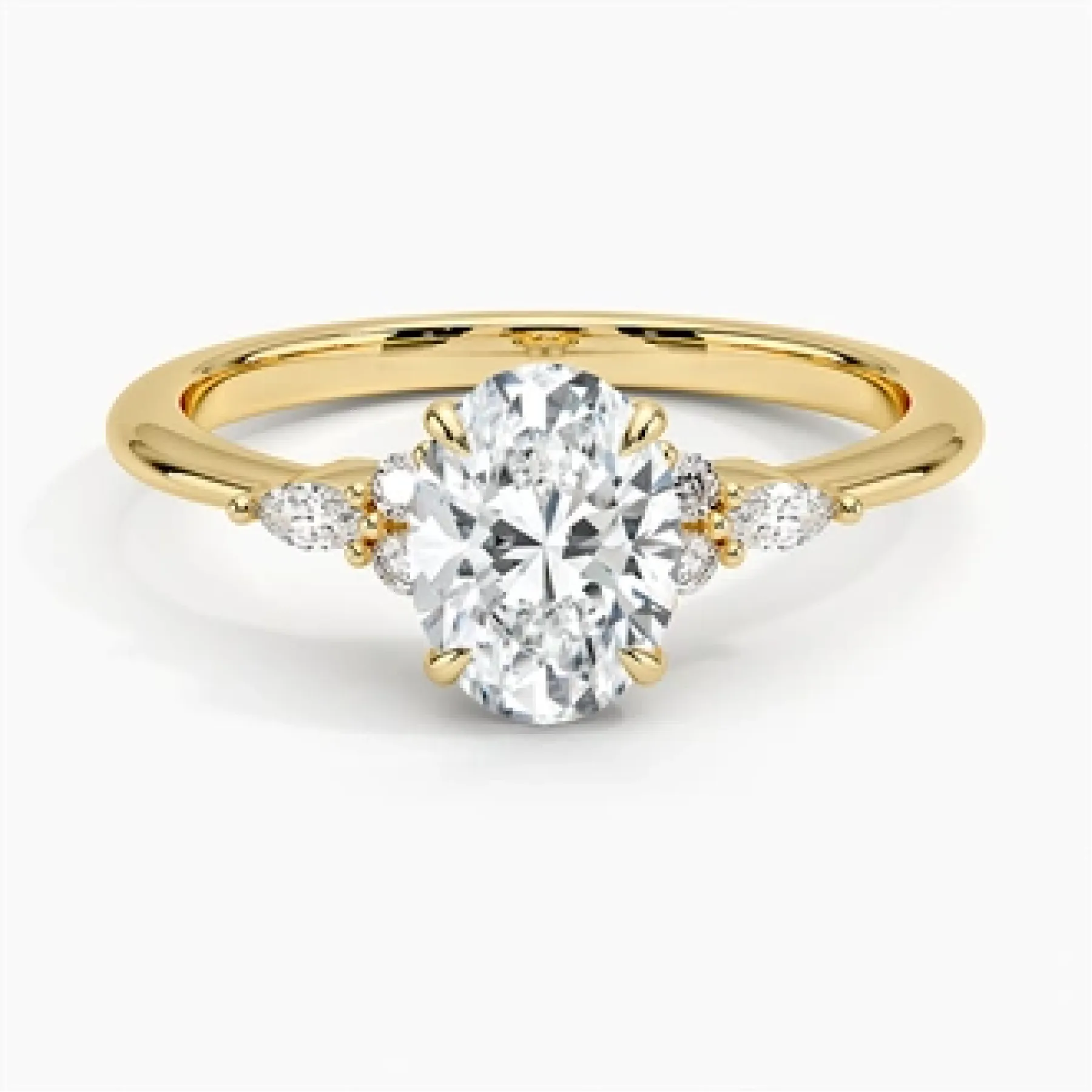 Nadia with 1ct Oval Certified Lab Diamond