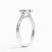 Luna 2mm Bezel with 1ct Oval Certified Lab Diamond