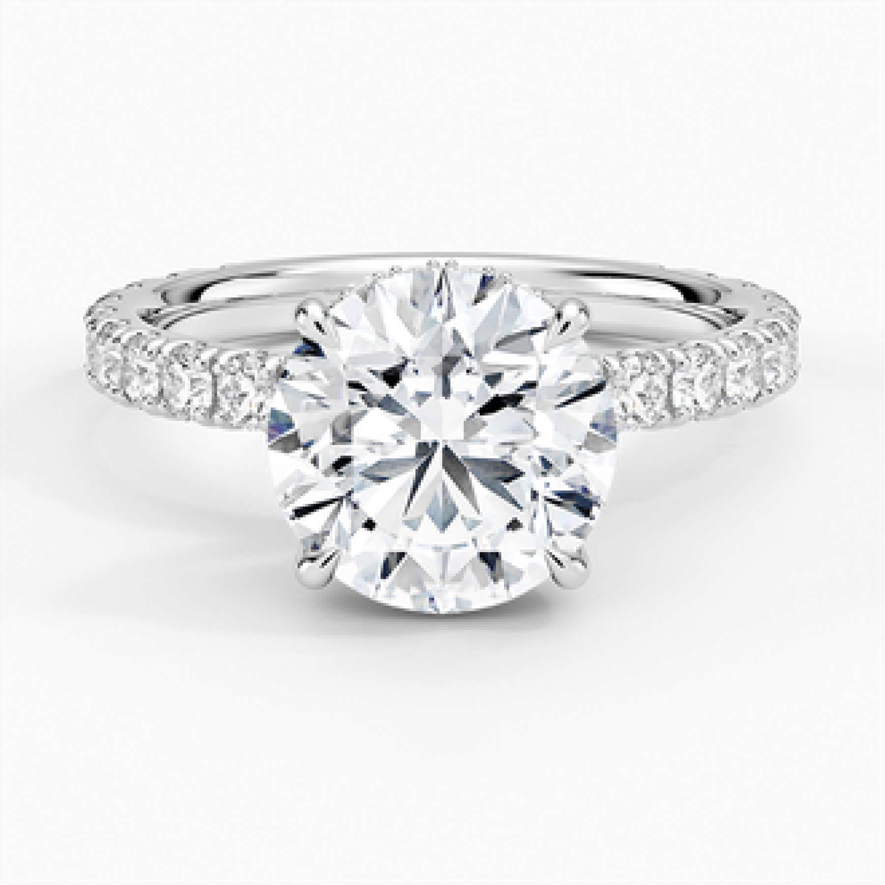 Grand Perfect Fit Three-Quarter with 2.5ct Round Certified Lab Diamond