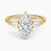 Opera Three Stone with 1.5ct Marquise Certified Lab Diamond