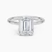 Petite Elodie 1.5mm Solitaire with 2ct Emerald Certified Lab Diamond