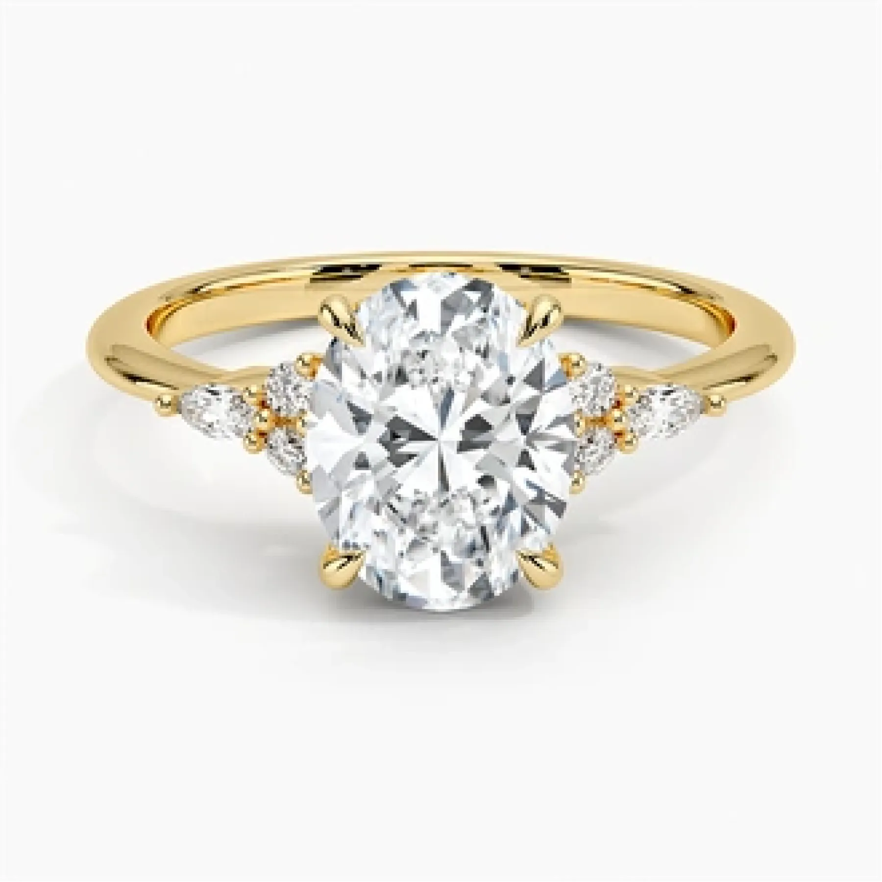 Nadia with 2ct Oval Certified Lab Diamond