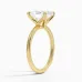 Petite Elodie 1.5mm Solitaire with 3ct Oval Certified Lab Diamond