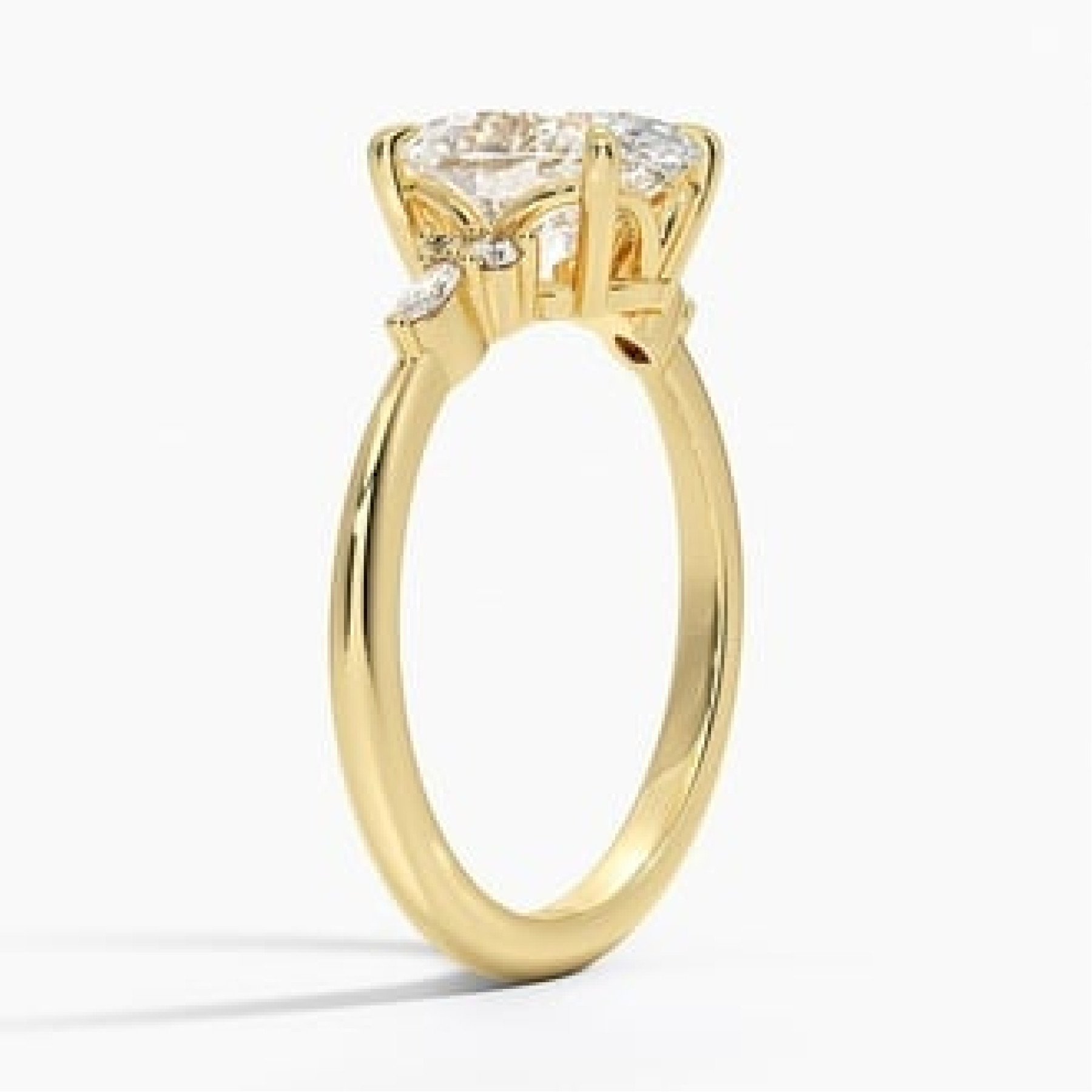 Nadia with 2ct Oval Certified Lab Diamond