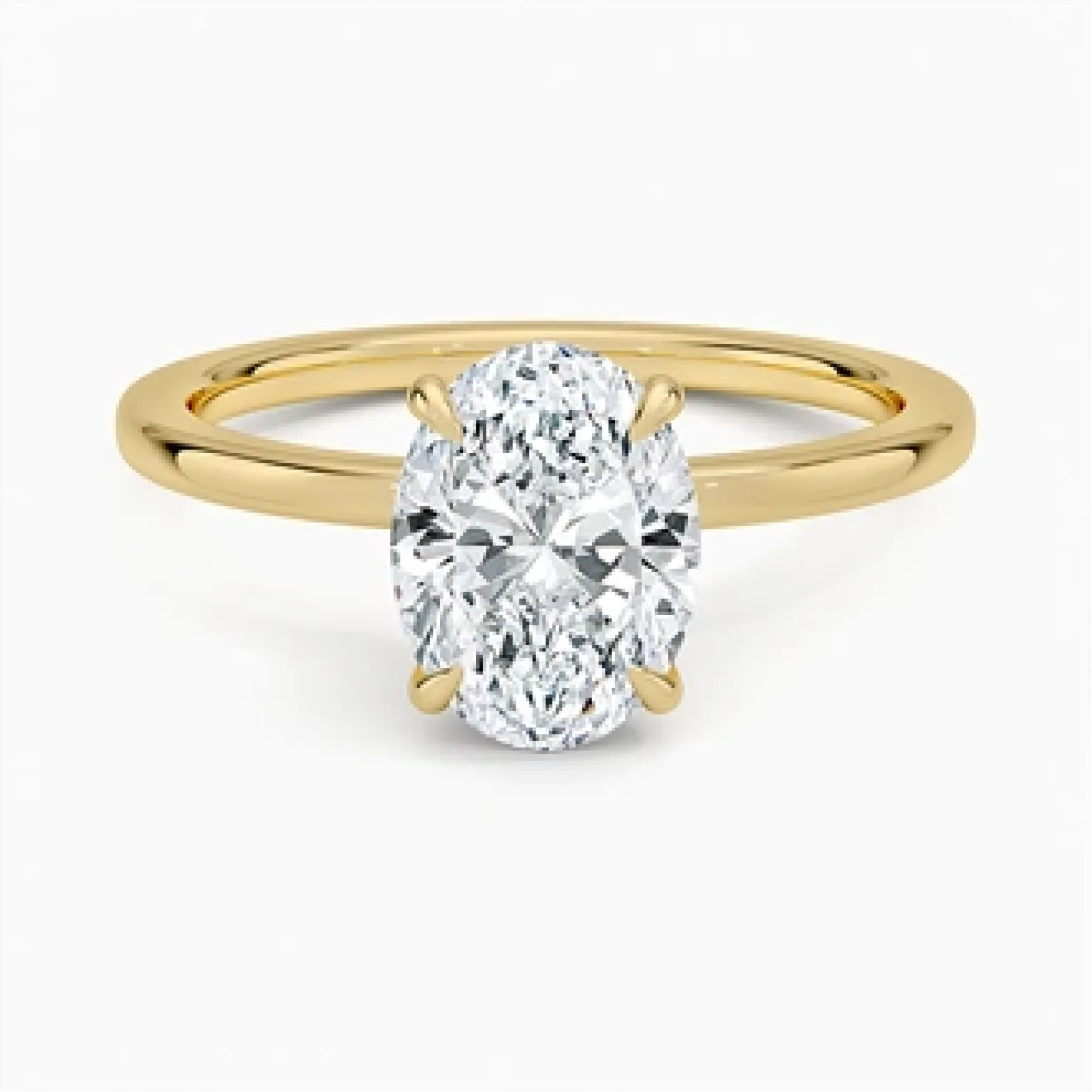 Secret Halo with 1.5ct Oval Certified Lab Diamond