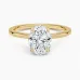 Secret Halo with 1.5ct Oval Certified Lab Diamond