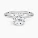 Petite Elodie 1.5mm Solitaire with 1.5ct Round Certified Lab Diamond