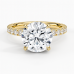 Grand Perfect Fit Three-Quarter with 3ct Round Certified Lab Diamond