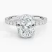 Grand Perfect Fit Three-Quarter with 2.5ct Oval Certified Lab Diamond