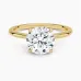 Petite Elodie 1.5mm Solitaire with 2ct Round Certified Lab Diamond