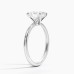 Petite Elodie 1.5mm Solitaire with 2ct Oval Certified Lab Diamond