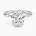 Freesia Hidden Halo with 2.5ct Oval Certified Lab Diamond