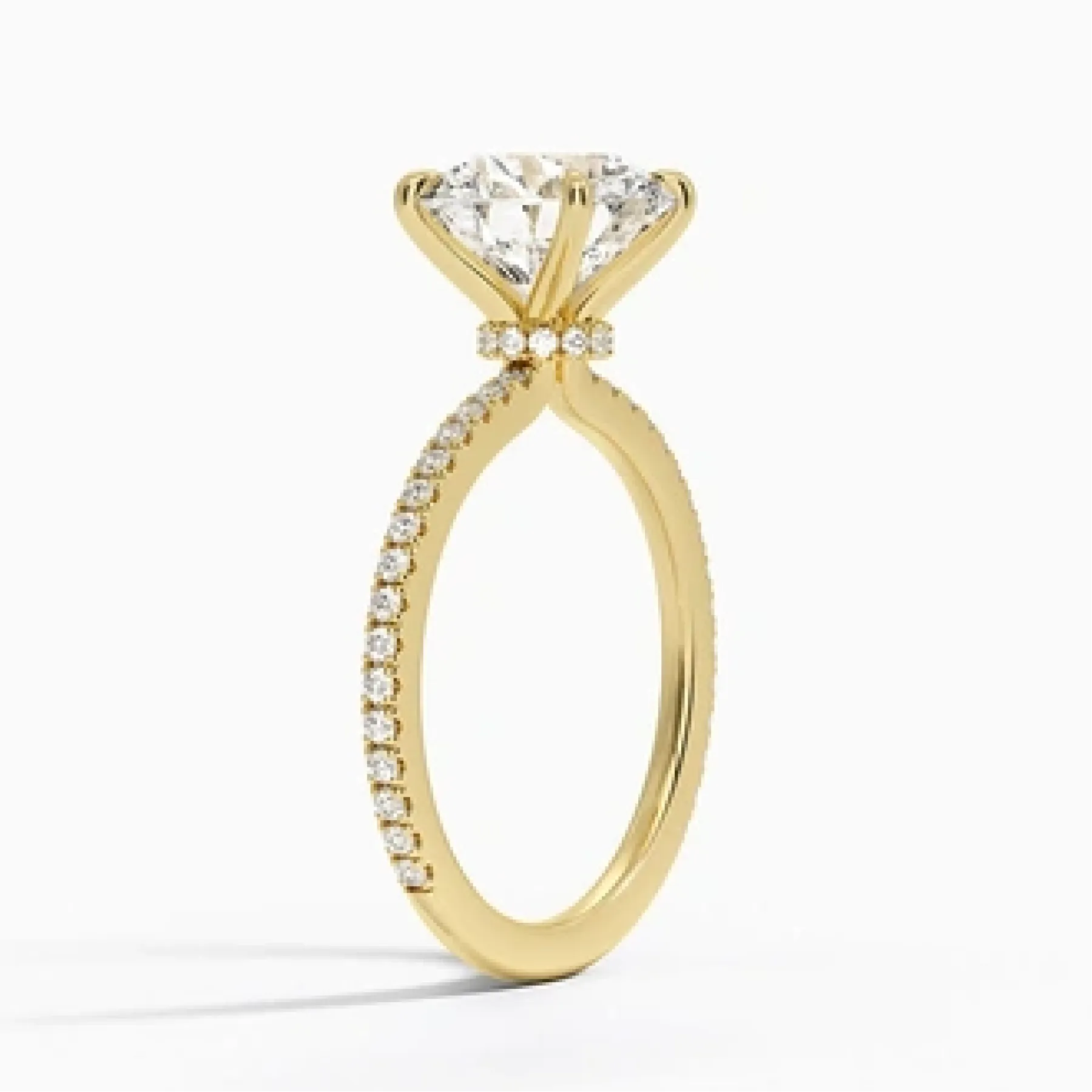 Demi with 2.5ct Round Certified Lab Diamond