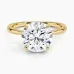 Freesia Hidden Halo with 3ct Round Certified Lab Diamond