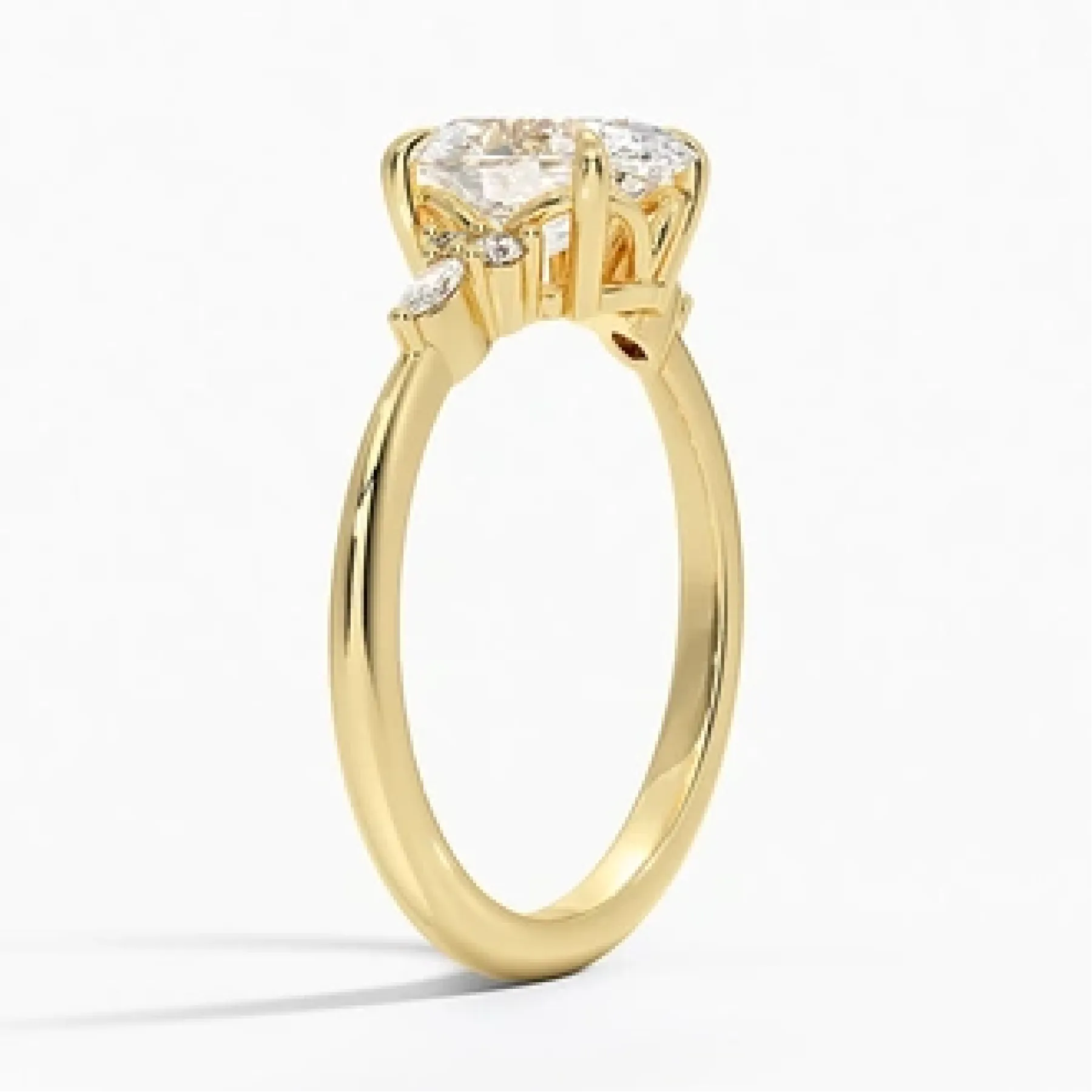 Nadia with 1.5ct Oval Certified Lab Diamond