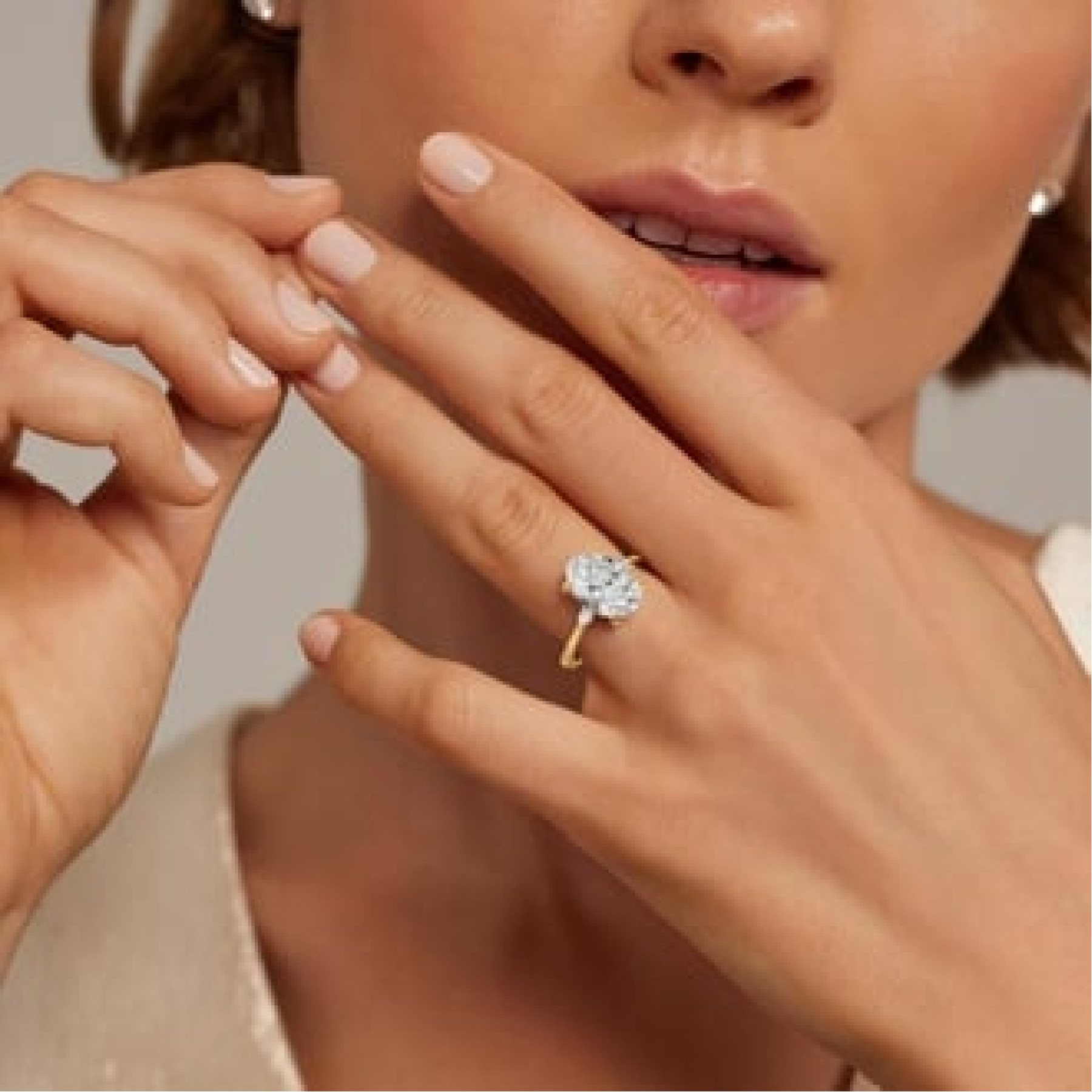 Aria Three Stone with 1ct Oval Certified Lab Diamond