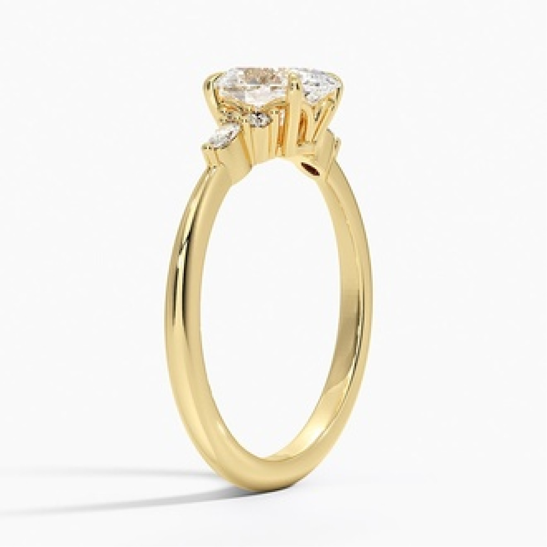 Nadia with 1ct Oval Certified Lab Diamond