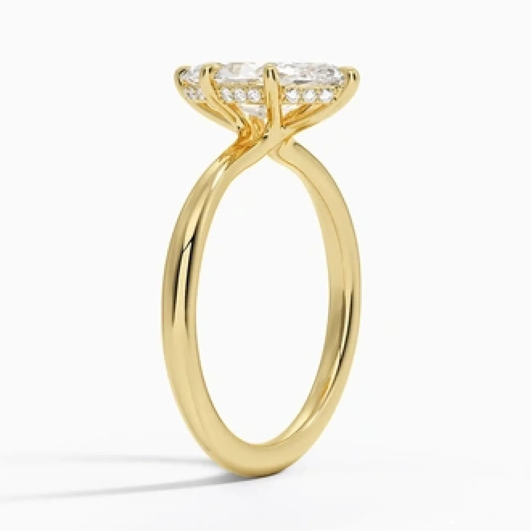 Freesia Hidden Halo with 1.5ct Marquise Certified Lab Diamond