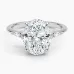 Nadia with 3ct Oval Certified Lab Diamond