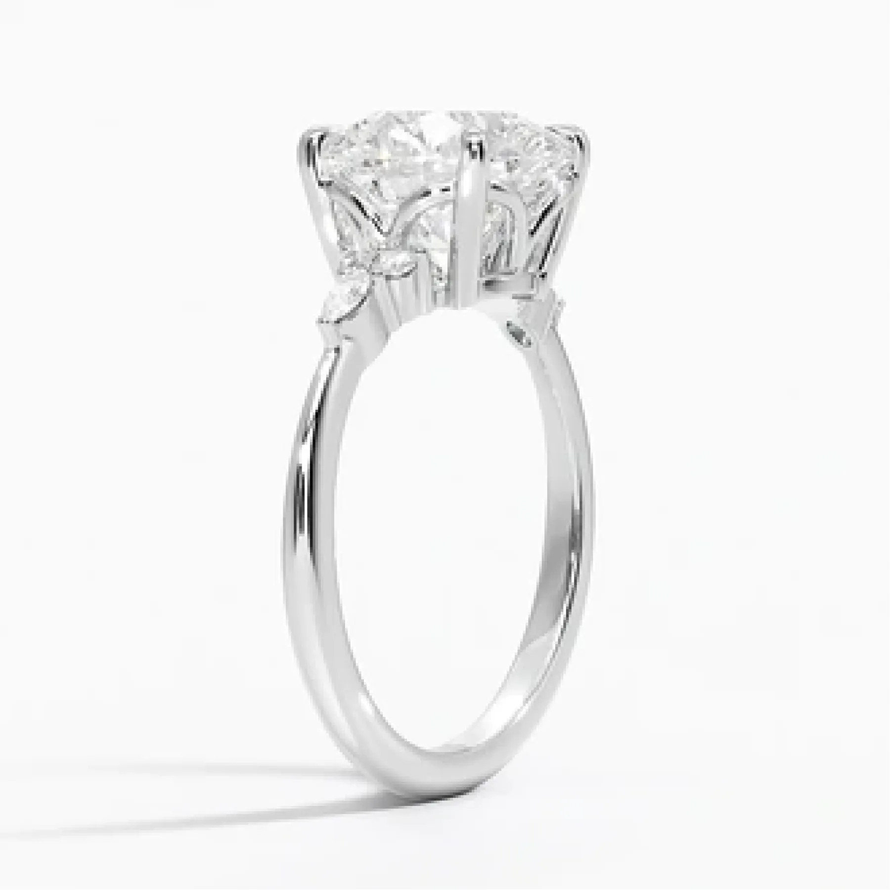 Nadia with 3ct Oval Certified Lab Diamond