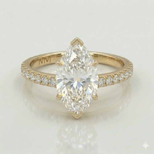 Nadia with 1ct Oval Certified Lab Diamond
